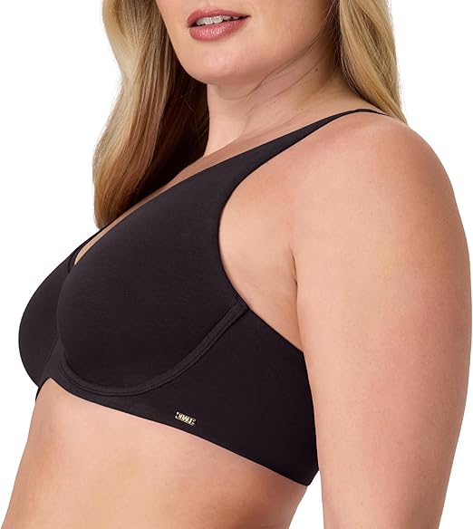 Bali Women's, Cotton Collection 2-ply Underwire Bra, Moisture-Wicking, Full Coverage, Convertible Straps