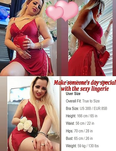 Avidlove Women's Lingerie Sexy Nightwear Spaghetti Strap Nightgown Babydoll Chemise